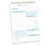 MGGAO To Do List Notepad Planner-Undated Planner and Organizer-52 Sheets Tear Off -Spiral Notebooks with Checklist Productivity-for Work Study Office