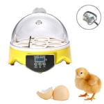 Automatisk fjäderfä 7 st Ägginkubator Temperaturkontroll Fjäderfä Bird Chicken Hatcher Z -HG- Perfekt