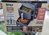 Ninja SL400UK Double Stack XL 9.5L 6-in-1 Dual Air Fryer - Grey  (Brandnew)