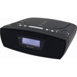 Soundmaster urd480 Dab + Radio Réveil CD-mp3, USB Nero