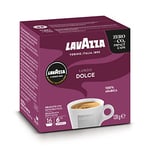 Lavazza, A Modo Mio Lungo Dolce, 256 Coffee Capsules, with Aromatic Notes of Dried Fruits, for a Sweet Espresso, 100% Arabica, Intensity 6/13, Medium Roasting, 16 Packs of 16 Coffee Pods