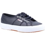 Superga 2750 Leather Mens Blue Navy Trainers material_leather1 - Size UK 8.5