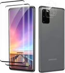 2+2 Stück Schutzfolie Für Panzerglas Für Samsung Galaxy S20 Plus 5g, 9h Kameraschutz + Schutzglas, Hd, 0,33mm 3d-Vollabdeckung Anti-Fingerabdruck Panzerglasfolie, Sensitive Touch Displayschutzfolie