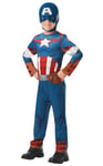 Captain America Classic Avengers barndräkt (3-9 år)(Stl. 128/L)