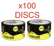 100 x Maxell CD-R RECORDABLE CD’s Extra Protection  52x Speed 700MB Blank Disc