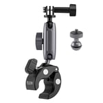 360 Rotary Bike Motorcycle Handlebar Pole Mount Holder Clamp Fit For Gopro 11