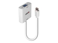 Lindy - Adaptateur vidéo - Mini DisplayPort (M) pour HD-15 (VGA) (F) - DisplayPort 1.2 - 1.6 m - prise en charge de 1920 x 1080 à 60 Hz - blanc