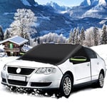 OUQIWEN Couverture De Pare-Brise Voiture,Tissu Oxford Couverture Pare Brise Avant Voiture Magnetique,Couverture Pare Brise Voiture Hiver pour Voiture Anti Givre, Neige, Glace Et Soleil (255 * 114cm)