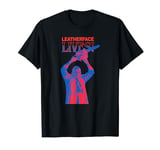 Texas Chainsaw Massacre - Leather Face Lives Front Back T-Shirt