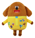 Hey Duggee Toy, Teddy Bear with all his Squirrel Club friends printed on.