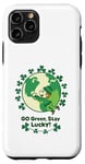 Coque pour iPhone 11 Pro Vert irlandais St Patrick - Go Green Stay Lucky