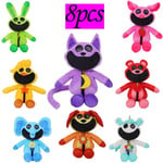 30cm Leende Critters Plyschleksaker Leende Critters Kattupp Nap Catnap Accion Dockleksak Peluches Kudde Barn födelsedag Julgåva 8pcs