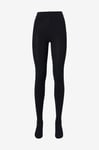 Only Carmakoma - Strumpbyxor carKenja Fleece Tight 90 den - Svart