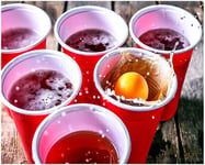 Beer Pong 48-delars set, Muggar & Bollar