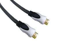 Supreme High Speed 5m HDMI Cable Lead 4k Res with Braided Sleeve