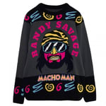 WWE Womens/Ladies Macho Man Randy Savage Knitted Jumper - XXL