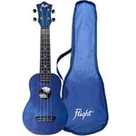 Flight, 4-String Travel Series Soprano Ukulele, Dark Blue (TUS-35DB)