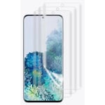 3-pack 3D Galaxy S20 Plus skärmskydd med superlim av UV Nano Optic Transparent