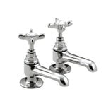 Bristan 1901 Bathroom Basin Sink Pillar Taps Chrome Traditional N 1/2 C CD