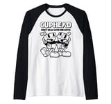 Cuphead Mugman Buddies Versus The Devil Manche Raglan