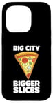 Coque pour iPhone 15 Pro Design amusant Love Pizza Big City Style