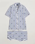 Polo Ralph Lauren Cotton Short Pyjama Set Striped Blue