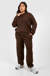 Plus Knitted Hoodie Loungewear Set