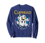 Cuphead Mugman Poker Chip Brewing Brawl Sweatshirt