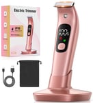 Rolgno Electric Razor for Women, [IPX6 Waterproof & Skin-Friendly] Lady Shaver Body Trimmer, Rechargeable Ladies Hair Remover with USB Charge Dock, for Face, Legs, Arms, Travel Lock, Wet and Dry