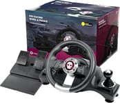 Next-Gen Pro Racing Wheel With Pedals And Shifter - Compatible With Xbox Series X|S,Xbox One,Ps4,Nintendo Switch And Pc - Realistic Steering Wheel Controller Accessory