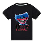 Pojkar Poppy Playtime Huggy Wuggy T-shirt Barn 3d Tryckt Tee Kortärmad Toppar Black 9-10Years