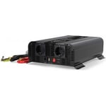 Nedis PIP200012FBK inverter, 12 V, 2000 W, ren sinusvåg