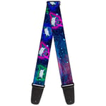 Buckle-Down Guitar Strap Laser Eye Cats In Space 2 Inches Wide (GS-W31266)