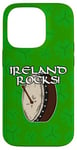 Coque pour iPhone 14 Pro St Patrick Day Bodhran Drummer Drums Percussion Musicien