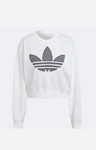 Adidas Ladies Oversized Sweatshirt- White. UK 8  **** Ref V368