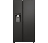 HAIER HSW59F18EIPT American-Style Smart Fridge Freezer - Slate Black, Black