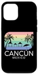 Coque pour iPhone 12/12 Pro Cancun Mexico - Vacances d'été rétro mexicaines