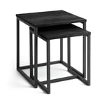 Habitat Nomad Nest of 2 Tables - Black