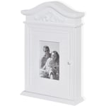 Maisonchic - Armoire de rangement, Armoire à clés avec cadre photo blanc pks42073 Maison Chic