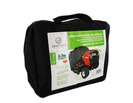 GREENSTAR - Tractor Lawnmower Protective Cover - for Rear Discharge Ride-On Mower - Polyester - Black - Dimensions: 203 x 127 x 137 cm