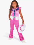 Barbie Kids' Cowgirl Costume, Pink, 5-6 years