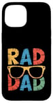 Coque pour iPhone 15 Lunettes de soleil Rad Dad Cool Cadeau pour les pères à la mode Daddy Pops