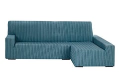 Martina Home Housse élastique pour canapé Chaise Longue Bras Droit 32x42x17 cm Bleu