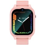 Montre Intelligente Étanche Pour Enfants,Sos,Gps,Suivi De Localisation,Carte Sim,Appel Vidéo,Caméra,4g - Type Pink