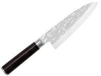 KAI Shun Pro Sho Deba Couteau de Cuisine Japonais longueur de lame 21 cm - acier A10 61 (±1) HRC - bois de pakka noir - fabriqué à la main avec biseau unique - Fabriqué au Japon