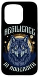 Coque pour iPhone 15 Pro Resilience In Adversity Citation Spirit Animal Wolf Pack