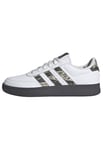 adidas Homme BREAKNET 2.0 Shoes Chaussures, FTWR White/Silver Pebble/Carbon, 46 2/3 EU