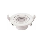 Optonica - Plafonnier led Encastrable Blanc 10W cob Éclairage 50W - Blanc du Jour 6000K