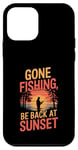 iPhone 12 mini Gone Fishin' Funny Fishing Outdoors Case