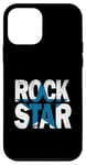 Coque pour iPhone 12 mini Bleu Rock Star Distress Blue Color Graphic